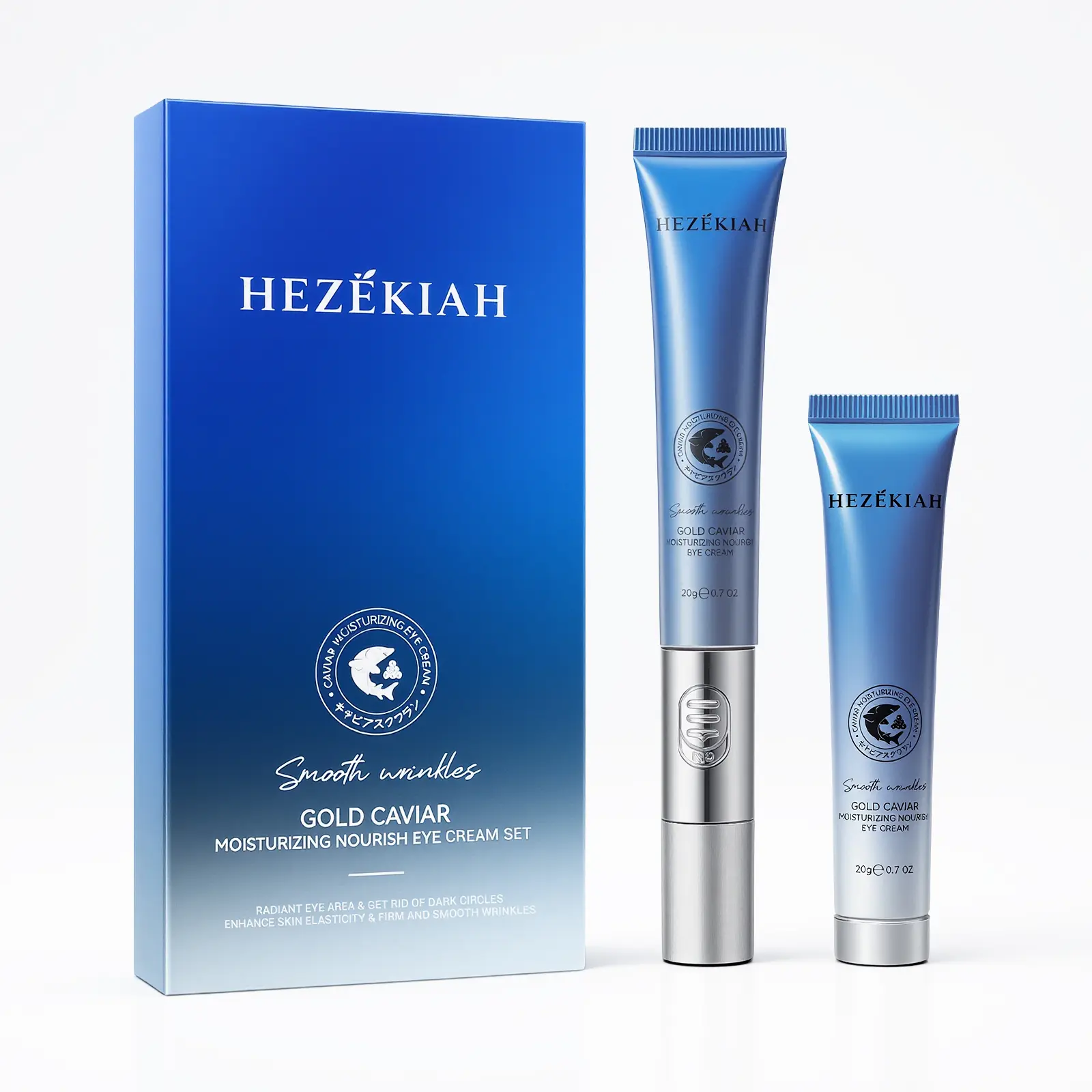 Caviar Moisturizing Nourish Eye Cream,With Automatic Massage Head,Anti-Aging Treatment to Reduce Appearance of Dark Circles,Lift & Firm Skin,Smooth Wrinkles Hydrating Moisture