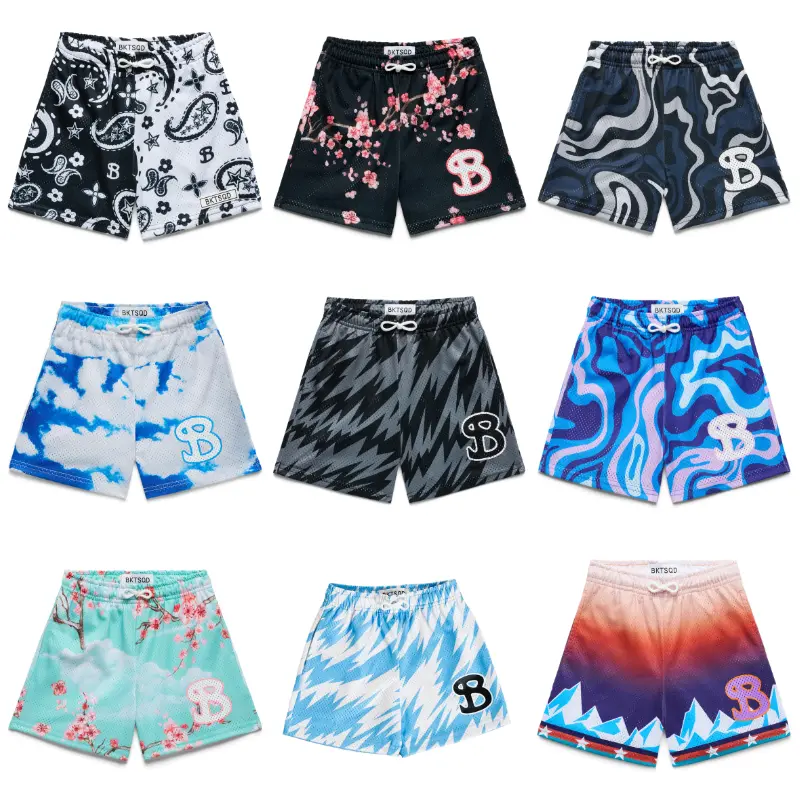 BUCKETSQUAD Shorts – Court Ready Basketball Shorts for Kids, Junior & Adult, Breathable Mesh Athletic Wear, Basketball Fan Gift