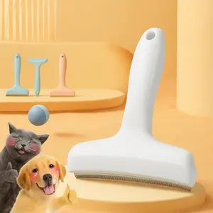 V-Tooth Pet Deshedding Comb – Curved Blade Grooming Tool for Dogs & Cats, Removes Loose Hair, Tangles & Undercoat for Comfortable Shedding Care
