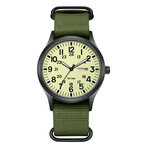 OIDEA Tactical Military Nylon Strap Watch for Men, Big Face Analog Quartz Wristwatch with Date, Day, 12/24 Hour and Luminous Hands summerwins,summerwins