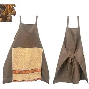 Creative Avatar Prank Apron, Suitable for Men, with Hidden Surprise, Ultimate Prank Gift for Barbecue or Cooking Kitchen Adjustable Strap