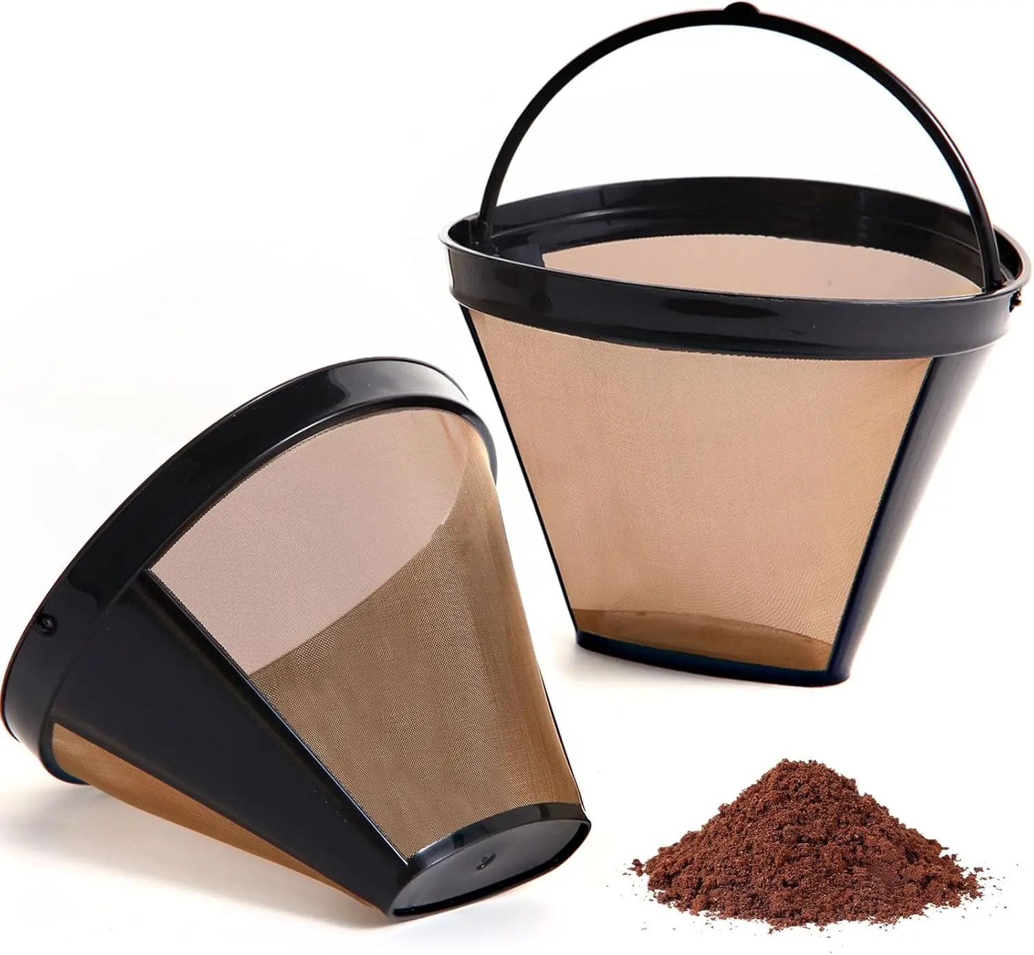 2 count  Coffee Filters for Ninja,   Coffee Filter, No.4 Cone Coffee Maker Filters for Coffee Lovers, Compatible with Ninja Dual Brew Pro  Coffee Filter