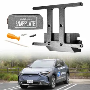 Subaru Solterra SnapPlate No-Drill Front License Plate Holder with Height Adjustment & Breakaway Features for 2023-2025 Models