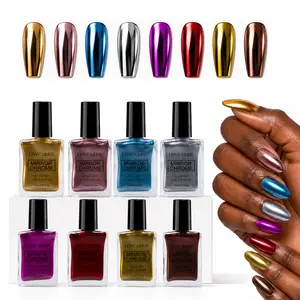 LOVCARRIE Multi-Color Set Mirror Chrome Nail Polish Salon-Quality DIY Manicures Quick-Drying No UV Lamp Required Easy to Apply Perfect for Nail Art Enthusiasts