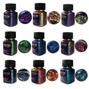 9 Color Magic Chameleon Acrylic Paint Set, 35G DIY Painting Supplies Changeable Paint Kit for Shoes Phone Cases Crafts, Light Activated, Creative Gift, Crafts Art Supplies