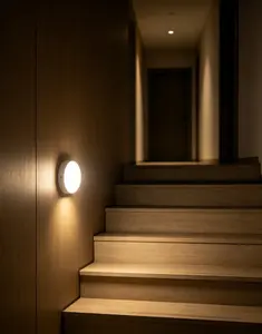 Magnetic Rechargeable Ceiling Light, 10000mAh Radar Motion Sensor Light with Remote Control, Auto On/Off Timer Dimmable LED Lamp for Hallway Corridor Stair Entryway Closet