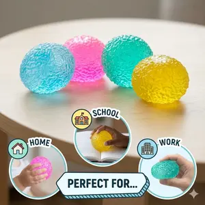 Soft Squishy Fidget Ball – Stress Relief Squeeze Toy, Quiet Sensory Toy for Kids & Adults, Random Color slime