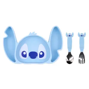 Grip Dish Essential Toddler 3-Piece Mealtime Set: Disney Stitch