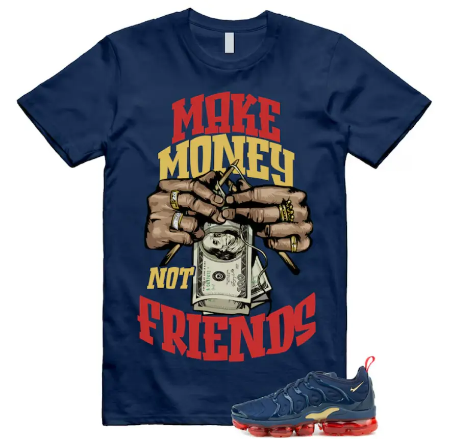 VaporMax Air Plus Midnight Navy Gold Black Unisex Shirt Match MM, Air Plus Midnight Navy Outfit, Trending Shirts, Top Tshirt