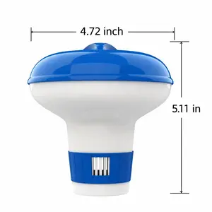 Floating Chlorine Tablet Dispenser for Pool, Adjustable Flow Control Floating Chemical Floater, Fits 1–3 Inch Tablets, Durable Leak Resistant Design for Spa Hot Tub Pool Maintenance
