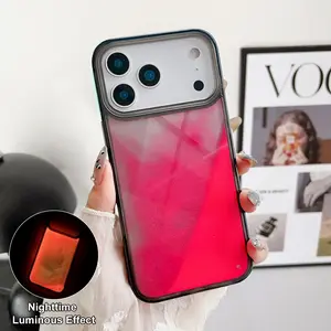 Fluorescent Case Compatible with iPhone 17 Pro Max 16 15 14 13 Quicksand Case Liquid Glow Sand Phone Case Luxury Glow in The Darkness Noctiluncent Liquid Luminous Sand Cover for Men and Women