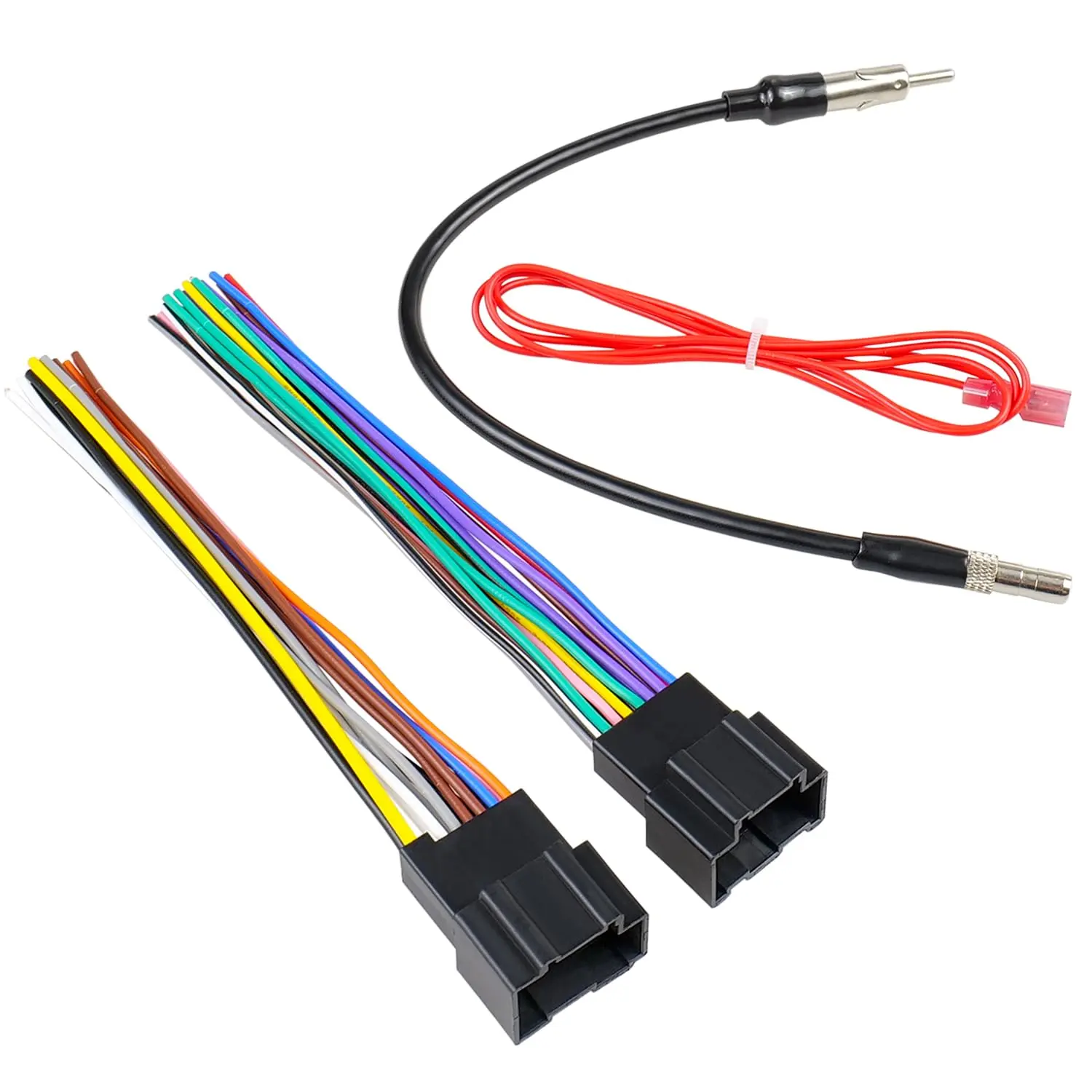 Radio Wiring Harness Adapter Compatible with Chevrolet Silverado Express Sierra Captiva Suburban  Savana Yukon Buick  Stereo Wire Connector 14&16Pin Radio Antenna