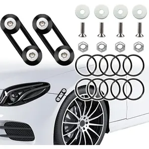 Front Bumper Clips Black 12PC Quick Release Bumper Clips it Can be Applied to Front and Rear Bumpers,Trunks,Fenders,Hatches,Hoods,Etc.