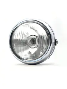 Gaomon 5.75 in Round Retro Look Metal Shell High Lumen Headlight - 35W Waterproof LED, 12V Bikes Universal Motorbike Front Lamp & Fog Light
