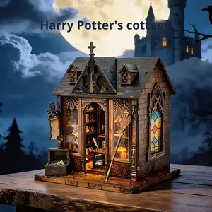 Harry Potter DIY House 3D Puzzle Model Kit, Build Your Own Miniature Building, Perfect Gift for Fans, Collectible Toy