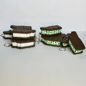 Ice Cream Sandwich Clicker Keychain