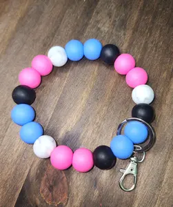 Summer Break Silicone Key Ring