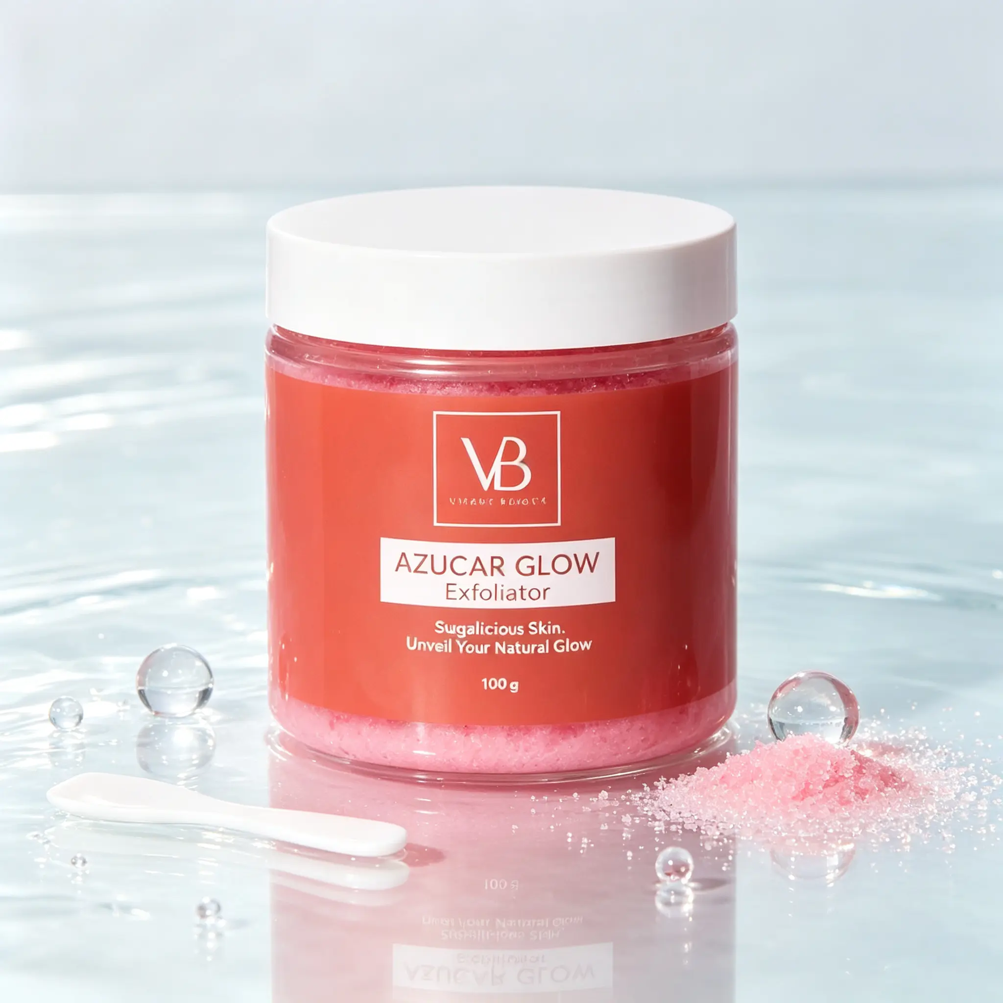 BLANQUEACULOS Facial Sugar Scrub 100g, Dual-Action Exfoliating & Skin Brightening Facial Polish, Lightweight Hydrating Exfoliator for Silky Smooth Soft Complexion