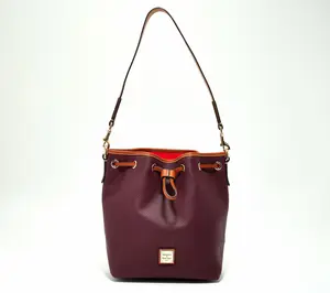Dooney & Bourke Pebble Leather Drawstring Bag