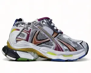 luxury trendy  dad shoes high quality 1.0 Runner chunky  trainers for men and women designer height increasing couples' lace up shoes casual 7.5 worn-out style trainers multiple color sneakers