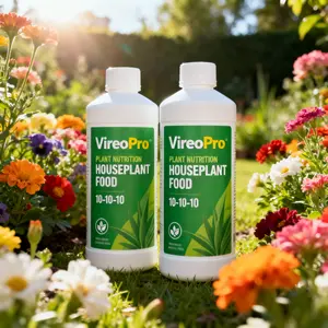 VireoPro Houseplant Food 10-10-10 Balanced Nutrition for Strong Growth Contains Nitrogen Phosphorus Potassium & Trace Elements Suitable for All Plants Premium Fertilizer Organic Potting Soil