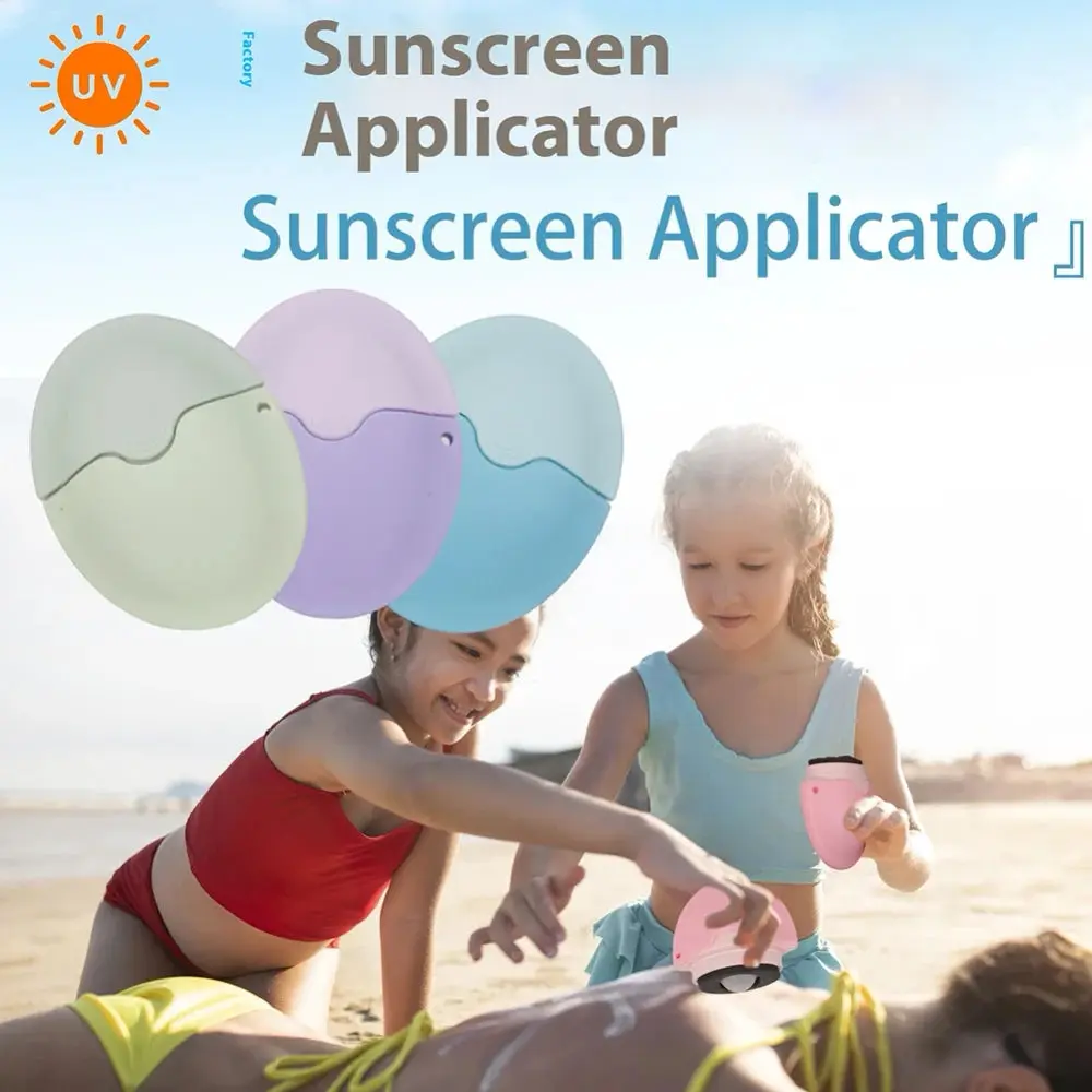 Refillable Silicone Sunscreen Roller, Mess-Free Lotion Applicator Bottle for Travel, Lightweight and Gentle for Daily Use, Pack