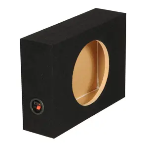 Q Power Shallow Single 12 In Sealed MDF Truck Subwoofer Enclosure Box, Charcoal Q Power Shallow Single 12 In Sealed MDF Truck Subwoofer Enclosure Box, Charcoal