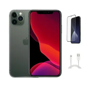 Refurbished Apple iPhone 11 Pro(Unlocked)-Acceptable Condition with Tempered Glass Screen Protector & 1 Year Warranty  A2160