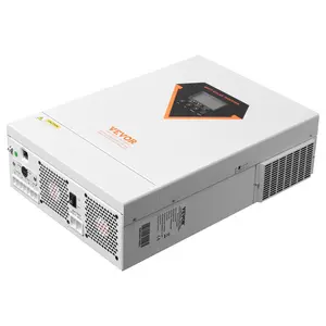 Hybrid Solar Inverter, 6000W, All in One Sine Wave Power Inverter Charger, 48V to Single-Phase 220/230V AC, w/-in 120A MPPT Solar Controller,for Off-Grid System Lead Acid Lithium Battery