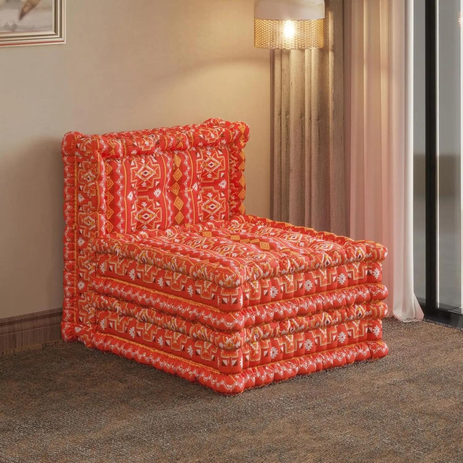 Modular Boho Floor Sofa  (One Set Requires 3 Pieces, Customizable Colors)