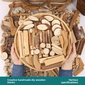 20Pcs Natural Wood Slices, Unfinished Round Wooden Circles for DIY Crafts, Painting, Rustic Home Decor