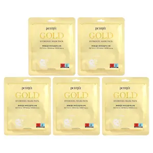 Petitfee Gold Hydrogel Beauty Mask Pack, 5 Sheets, 1.12 oz (32 g) Each