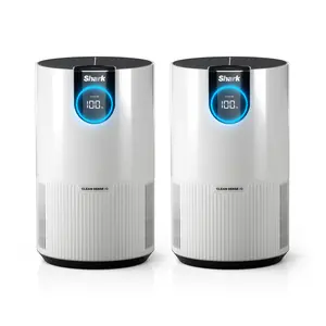 Shark Clean Sense Air Purifier for Home & Allergies 2 Pack - HP102PK2