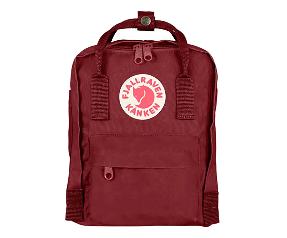 Fjall Raven Kanken Mini Unisex Backpacks, Color: Ox Red