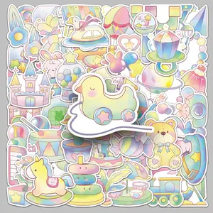 50pcs original childlike cute cartoon small fresh stickers pencil case water cup album personality trend stickers