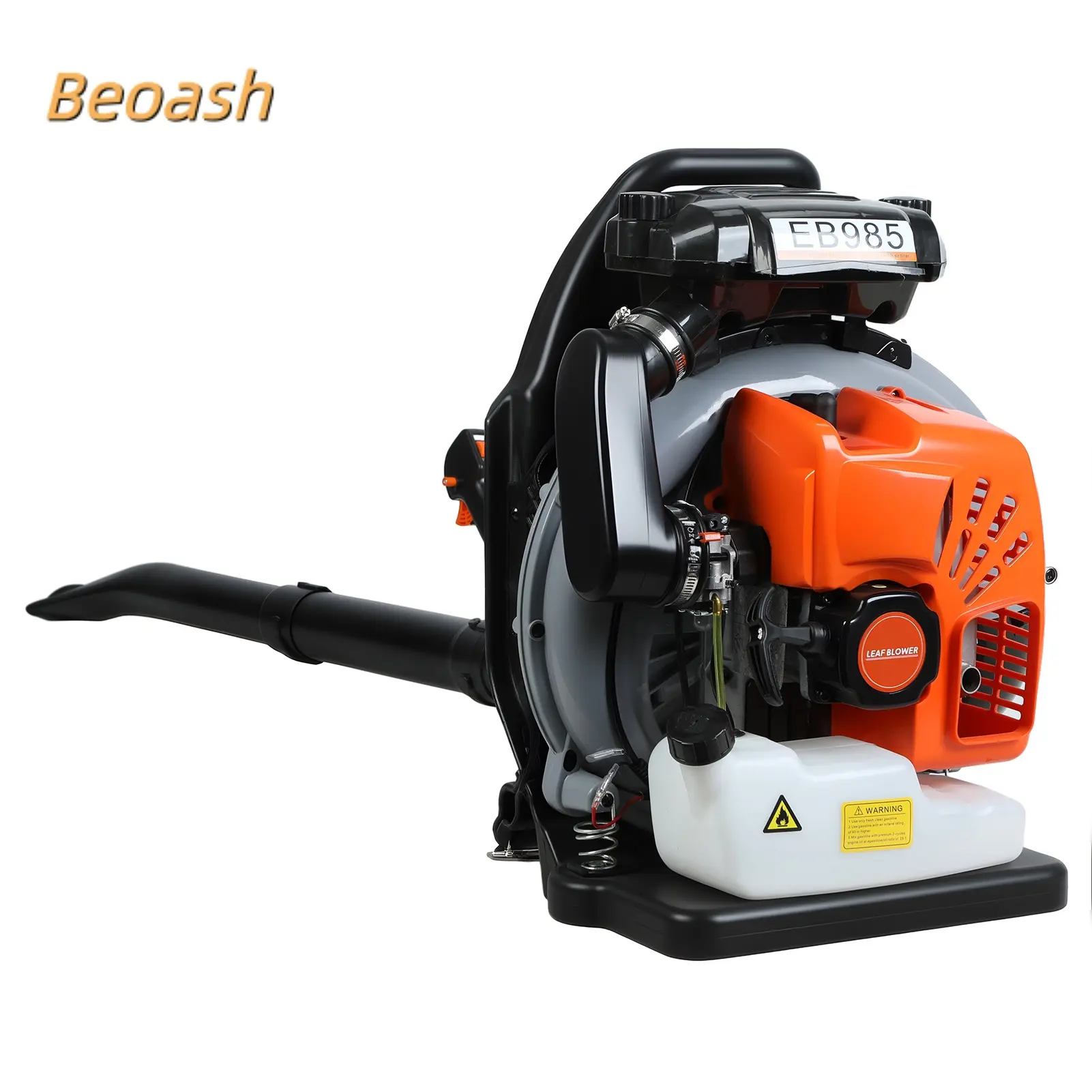 Beoash 65CC 2-Stroke Backpack Leaf Blower, 200MPH High Velocity Airflow, 1.7L Large Fuel Tank, Gas Powered Blower for Garden & Yard Cleaning