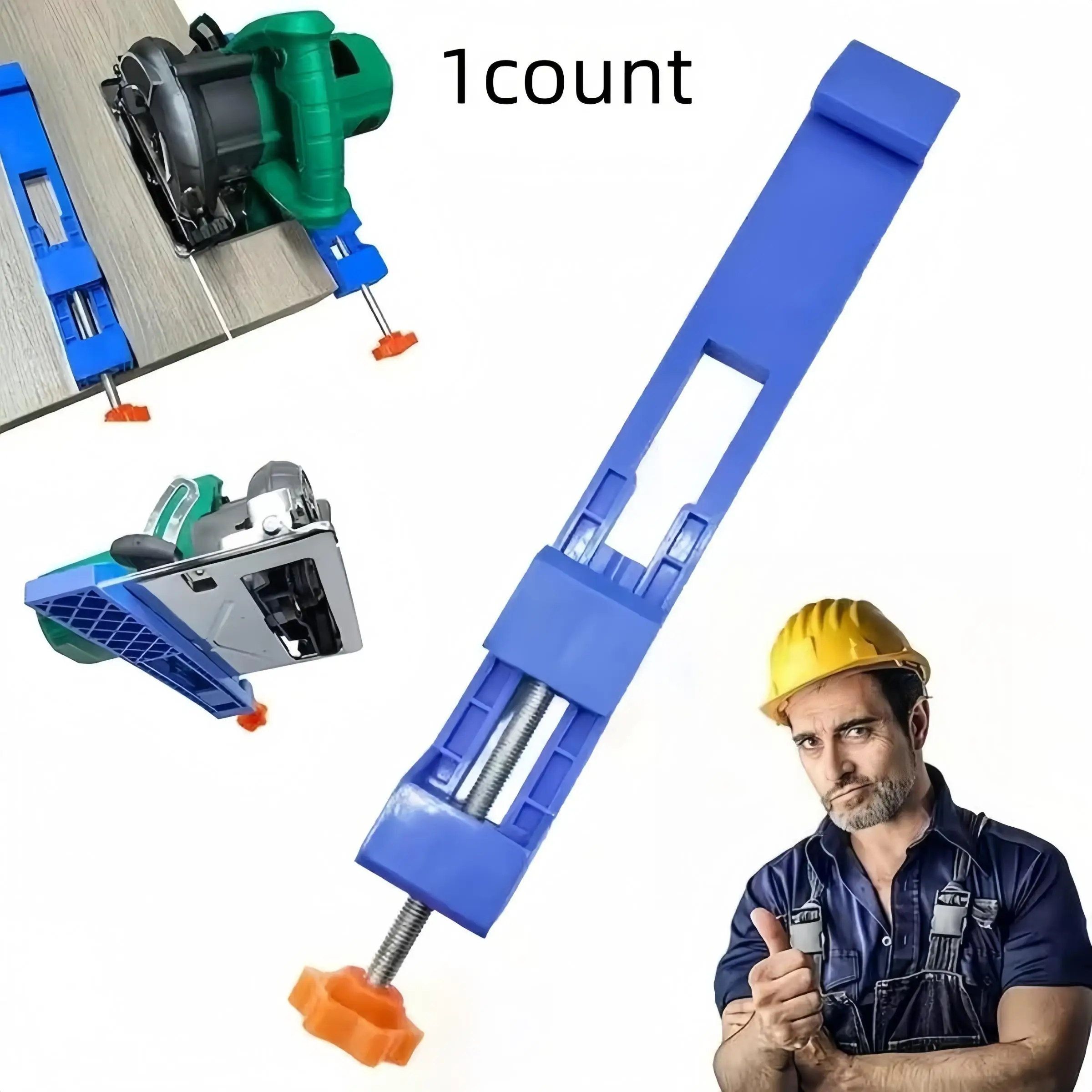 Adjustable Cutting Machine Base Rail, Circular Saw Milling Positioning Clamp, Precision Wood Cutting Guide, Thin Adjustable Blades Clamp Table Saw Cla