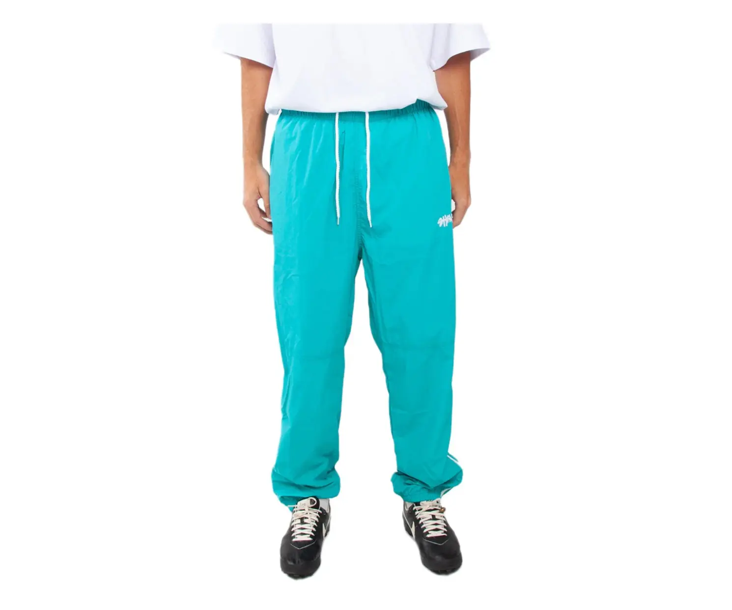 Shaka Wear Men's Classic Nylon Track Pants - Lightweight Athletic Sportswear, Casual Streetwear Trousers, Activewear, Fashion, Vintage, Solid Color Joggers, Mensfashion, Casual Sports Trousers, Soft Jogger Trousers