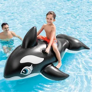 1pc Shark Water Float, Large Inflatable Shark Swim Ring, Waterproof Seat, Summer Pool Accessory, Inflatable Pool Floaters, Perfect for Photoshoots