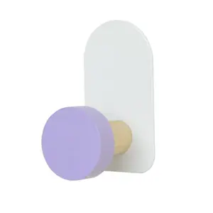 Strong No-Drill Adhesive Hooks, Wall-Mounted Single Hooks for Organizing Clothes, Hats, and Accessories, Ideal for Living Rooms or Behind Doors