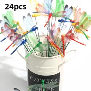 Dragonfly Garden Decoration, Garden Decorative Ornaments, Garden Miniatures, Outdoor Garden Decoration Supplies, Garden Accessories