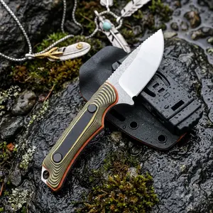 BM 15017 Fixed Blade EDC Knife w/ Kydex Sheath – Razor Sharp 8Cr13MoV Steel, Durable G10 Handle, Lightweight for Camping, Hiking & Outdoor Use