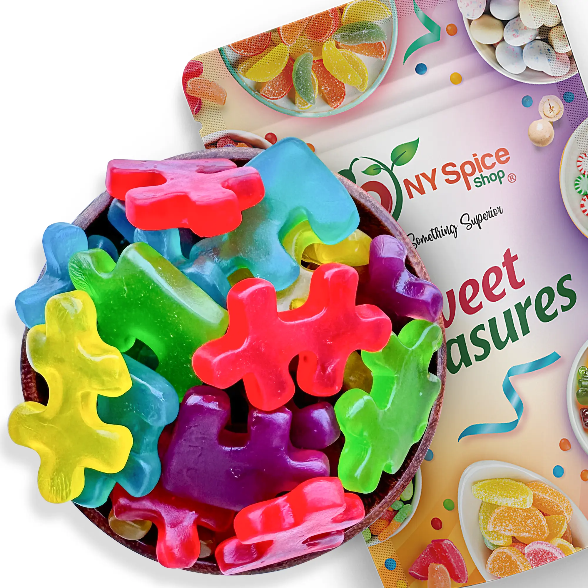 NY Spice Shop Gummy Puzzle Pieces - Sweet Snacks NY Spice Shop Gummy Puzzle Pieces - Sweet Snacks