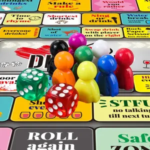 Drinkup Drinking Game Board Set, Family Friend Party Interactive Tabletop Game, Family Board Games, Includes Dice Pieces Fun Challenge, Birthday Party Entertainment