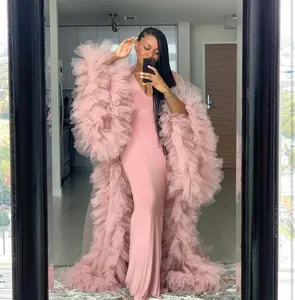 Custom made Tulle Robe with Matching Slip