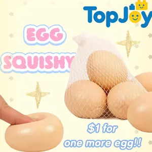 TopJoy 2026 New Squishy Egg - Stress Relief Toy, Sticky Egg Splat Squishy Fidget Toy, Soft Glow Egg Stress Relief Sensory Toy for Kids Adults
