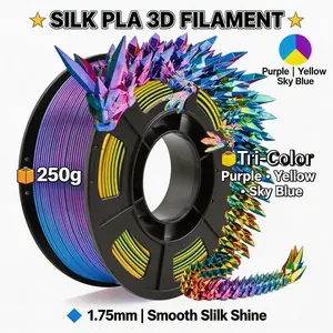 Filajoy Tri-Color Gradient Silk Pla Filament 1.75mm 250g (0.55lb), Precision ±0.02mm, Craftsmen Dedicated Material