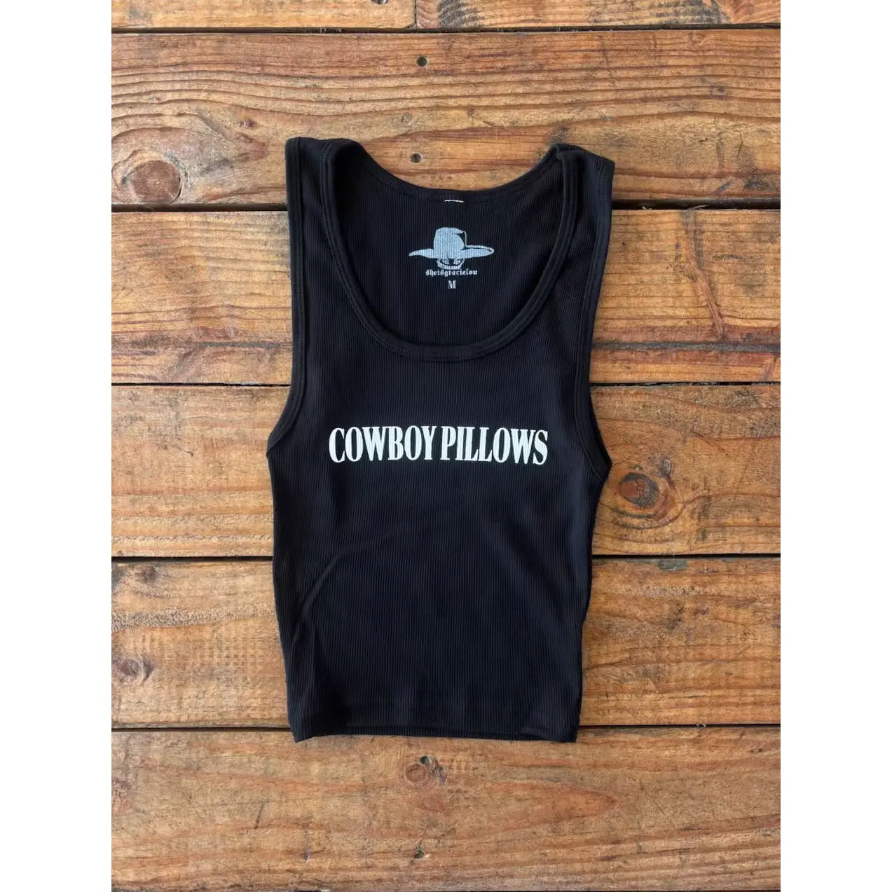 (PRE ORDER) Black & White COWBOY PILLOWS®️tank