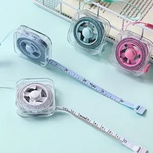 Cute Soft Tape Measure 2m/6ft, Portable Retractable Locking Mechanism, Compact Sewing Ruler, Dual Scale Centimeter/inch, Ideal for Cutting Home Waist Chest Height Measurement