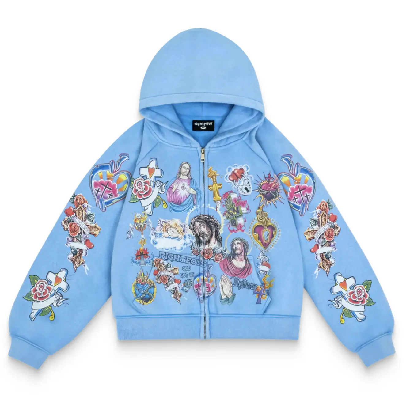 We Are Righteous "Blue" Zip-Up Hoodie